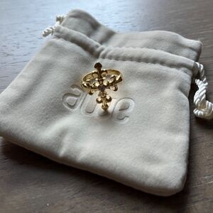 Rare Awe French Cross Statement Ring Size 6